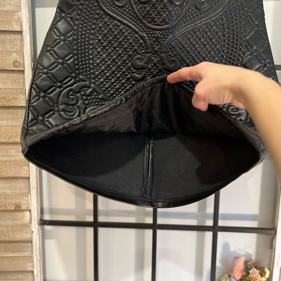 Faux Leather Mini Skirt - Picture 6 of 6